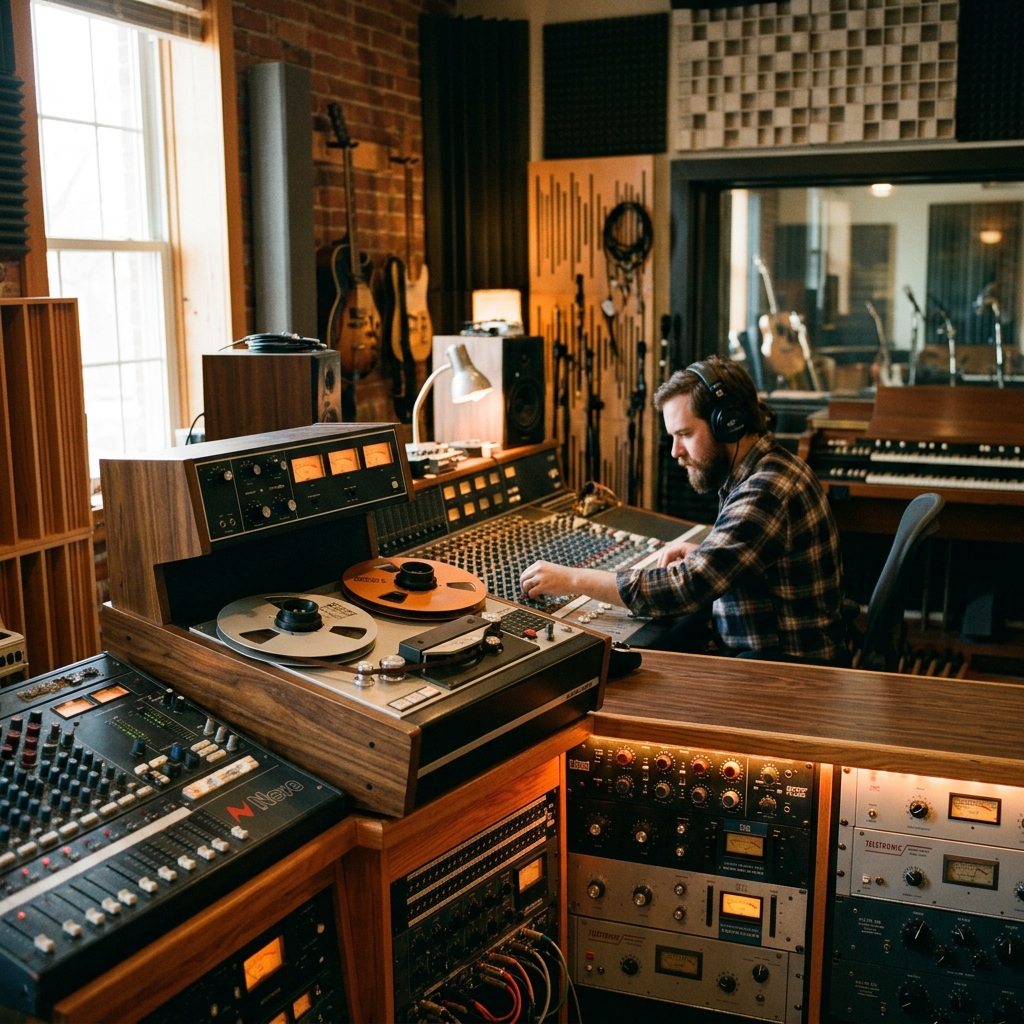 Vintage analog gear and tape machines