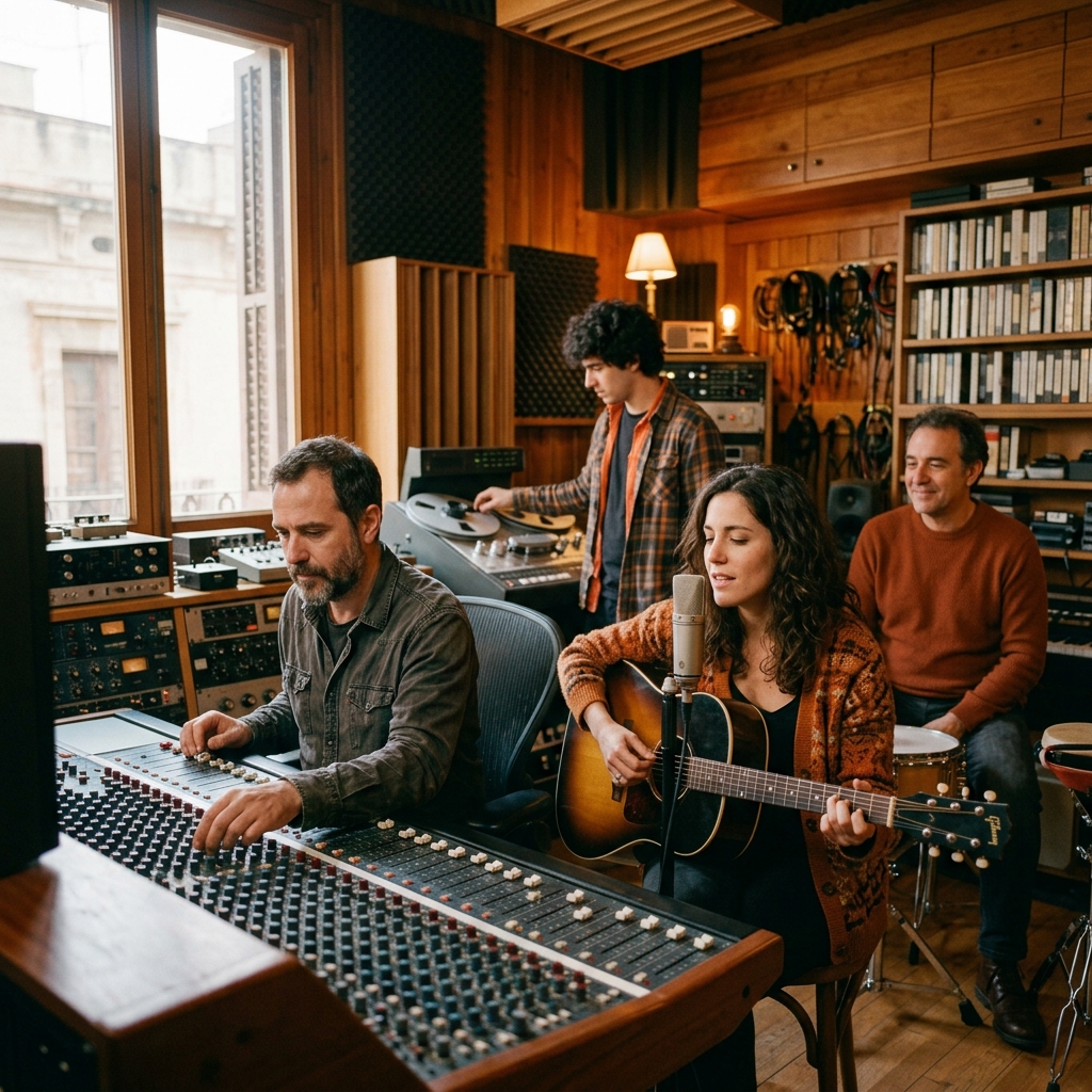 Analog recording studio in Madrid